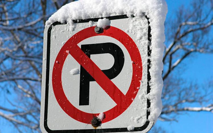 No parking on Town roads during winter weather events